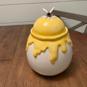 New Blue Sky Clayworks Sweet Honey Bee Honey Dripping Cookie Jar